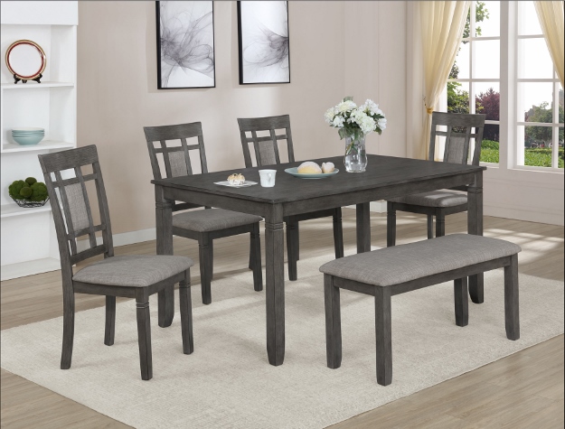 2325SET-GY PAIGE 6-PC DINETTE