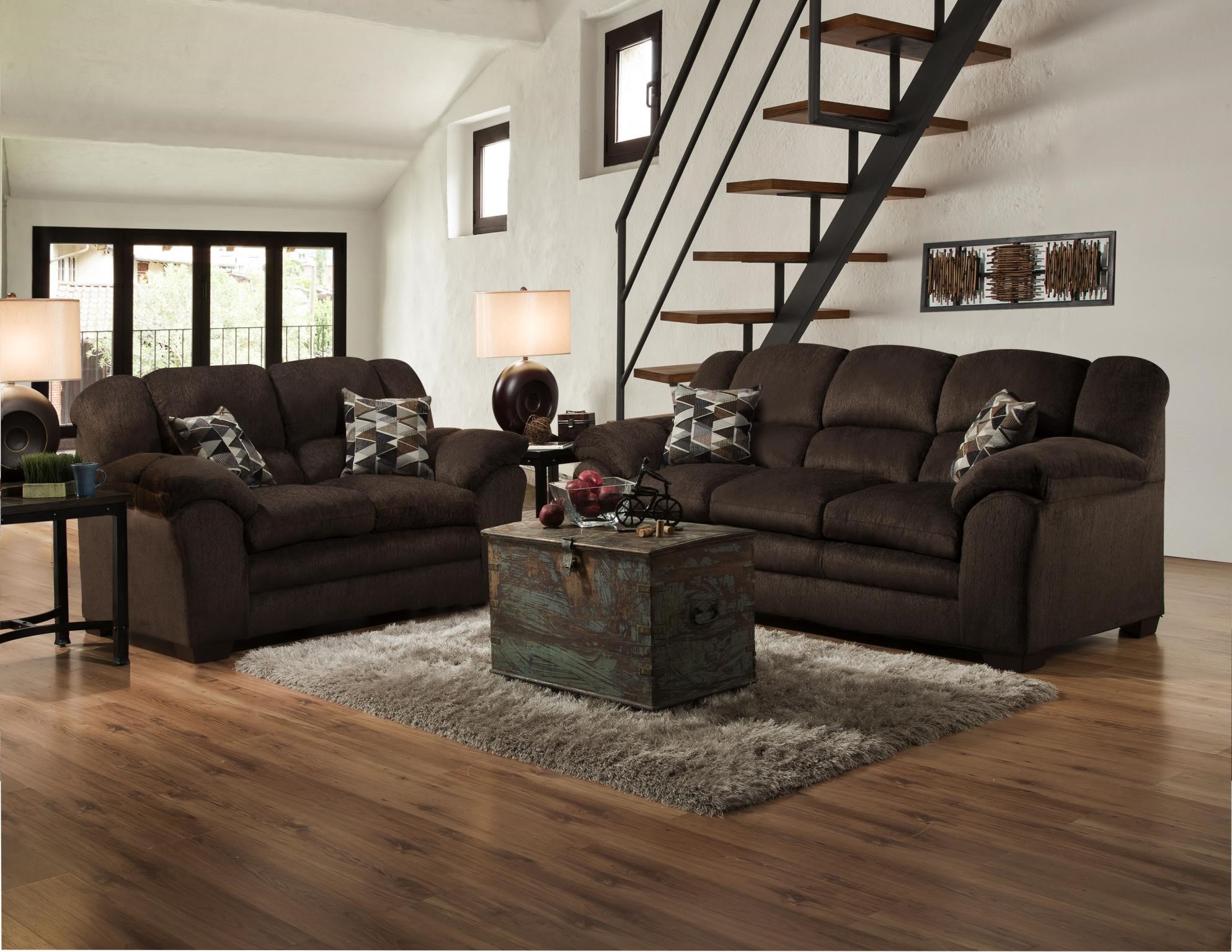 3550-01 OSAKA CHOCOLATE SOFA SET