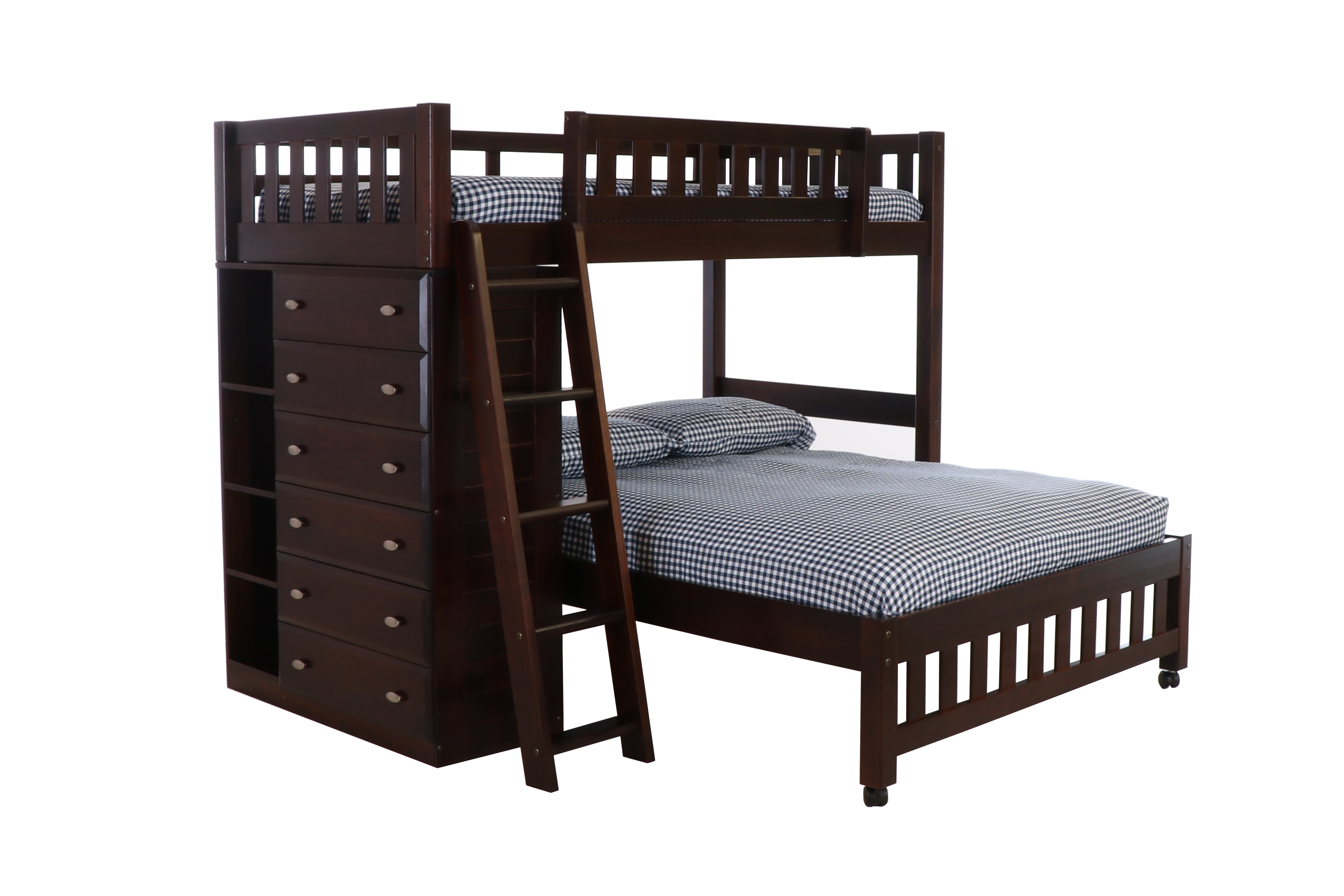 2905 ESPRESSO TWIN/FULL LOFT BED