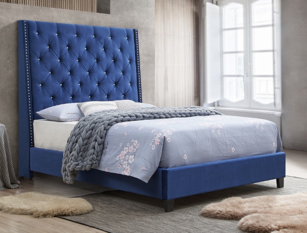 5265 CHANTILLY ROYAL BLUE BED