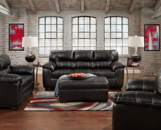 5600 AUSTIN BLACK SOFA SET