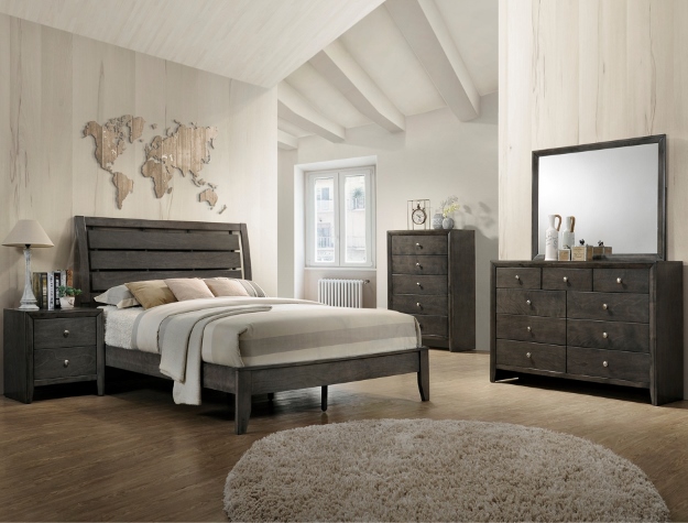 B4720 EVAN GREY BEDROOM SET
