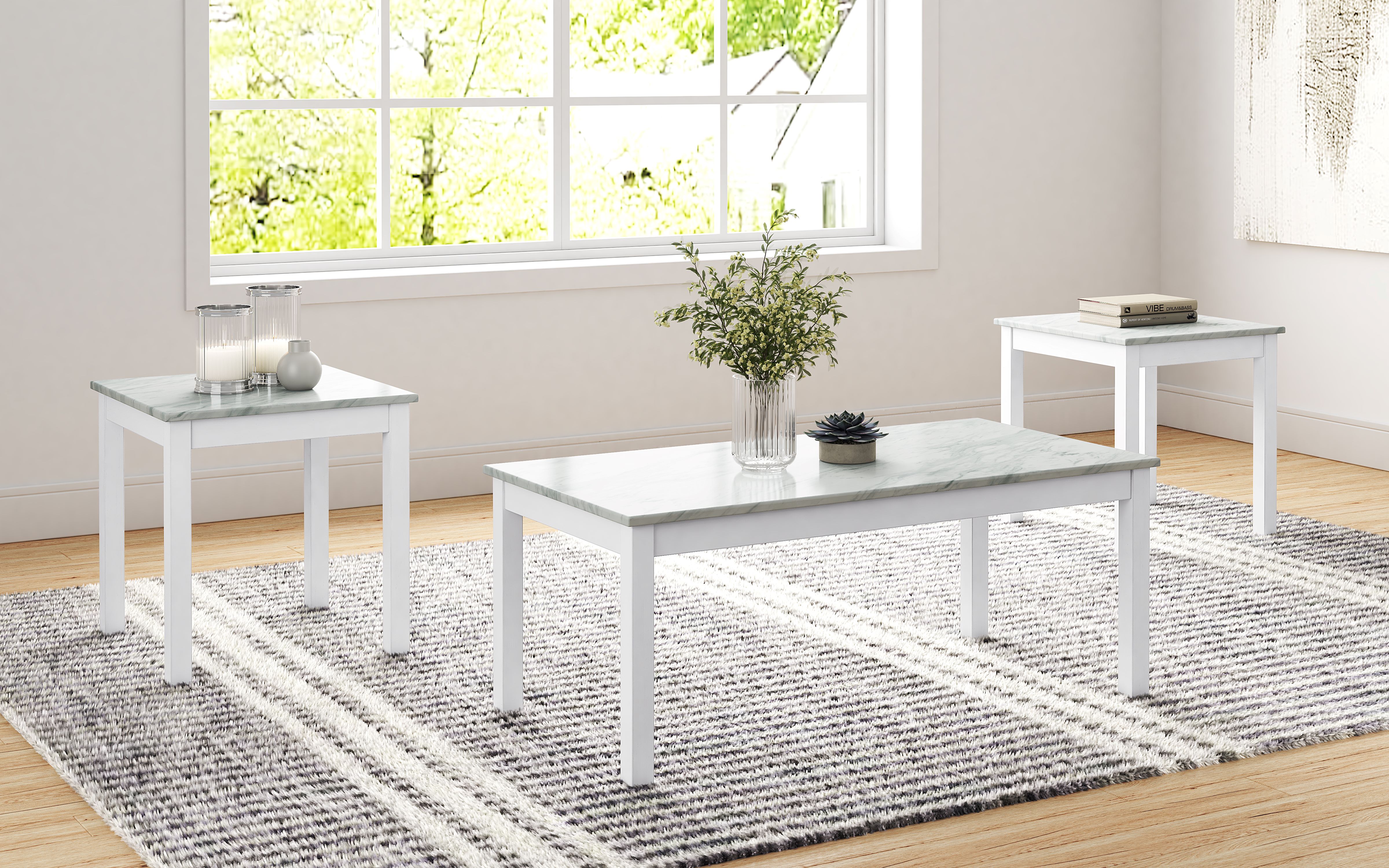 SALVADOR 3PC COFFEE AND END TABLES