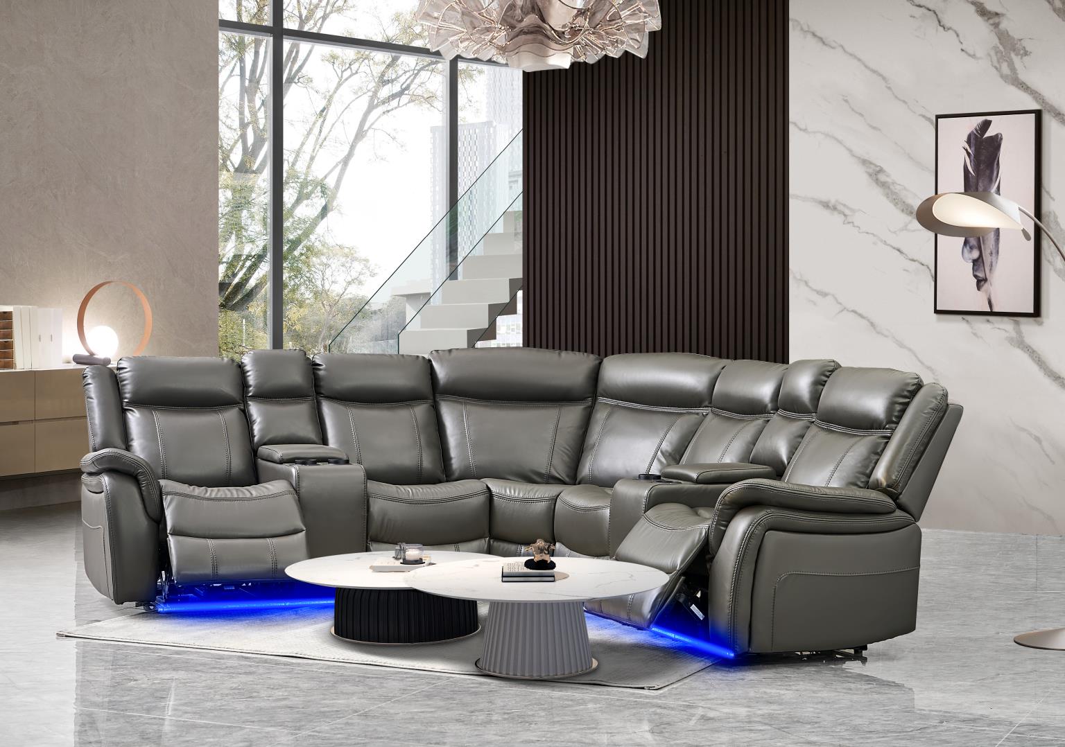 L465 JAY GREY SECTIONAL