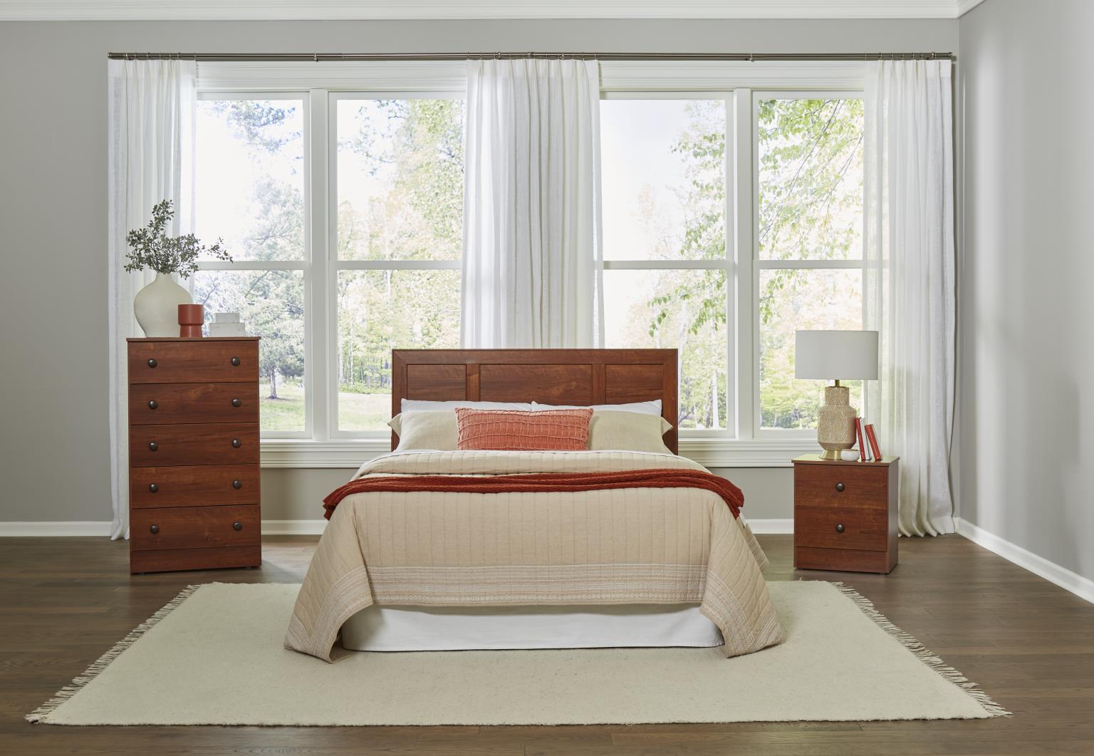 191 PROMO CHERRY BEDROOM SET