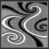 1308 GREY STAR Rug DESIGN