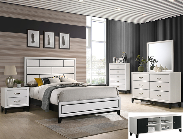 B4610 AKERSON CHALK BEDROOM SET Image