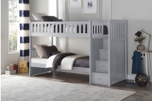 B2063 ORION GREY STAIRCASE BUNKBED Image