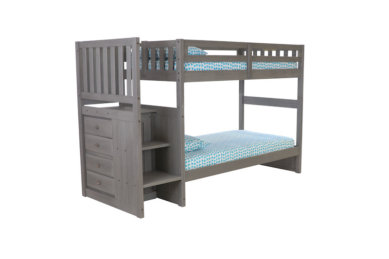 3214 CHARCOAL STAIRCASE BUNK BED